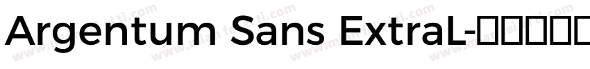 Argentum Sans ExtraL字体转换